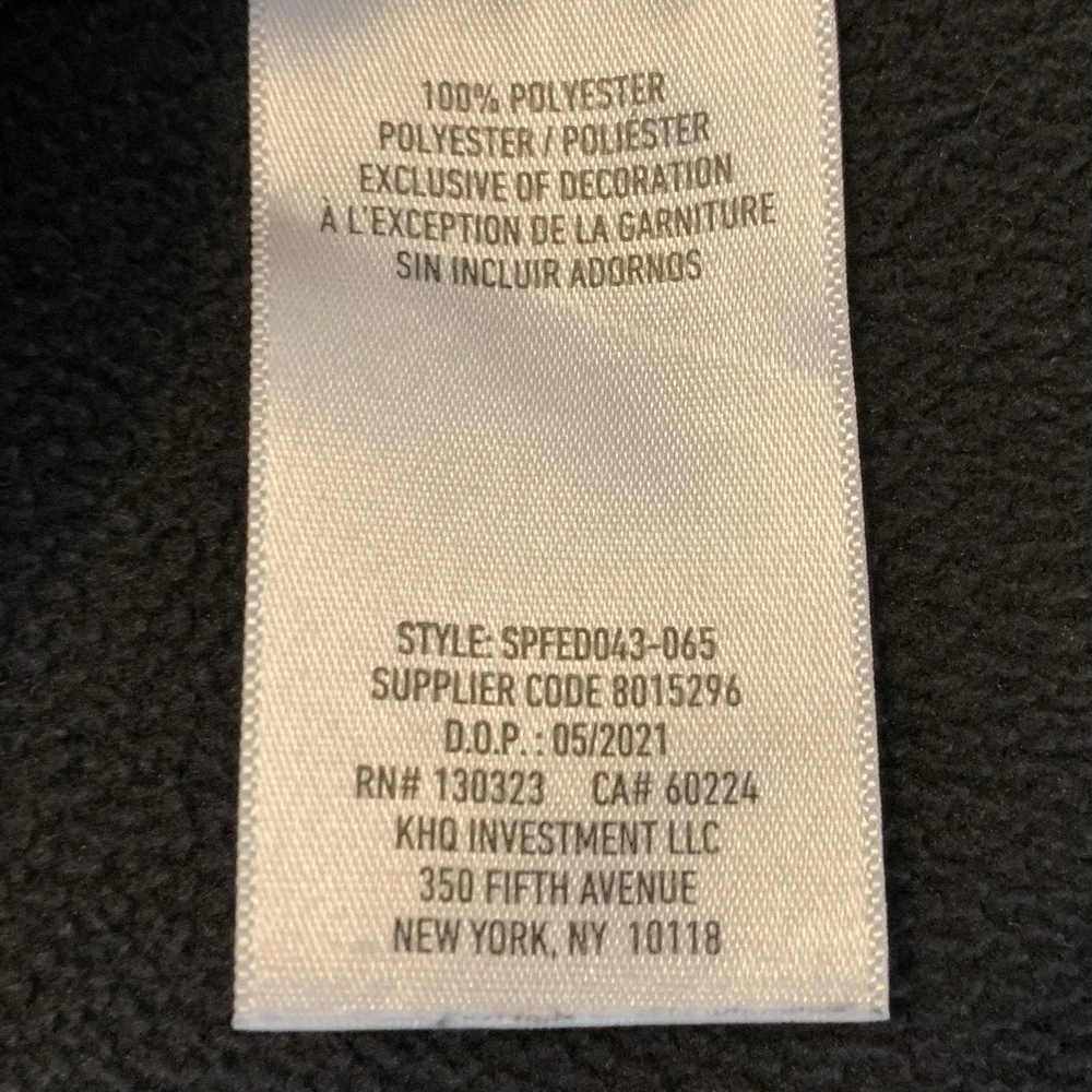 Spyder Jacket Mens Small Gray Colorblock Fleece Full Zip Ski Hiking SPFED043-065